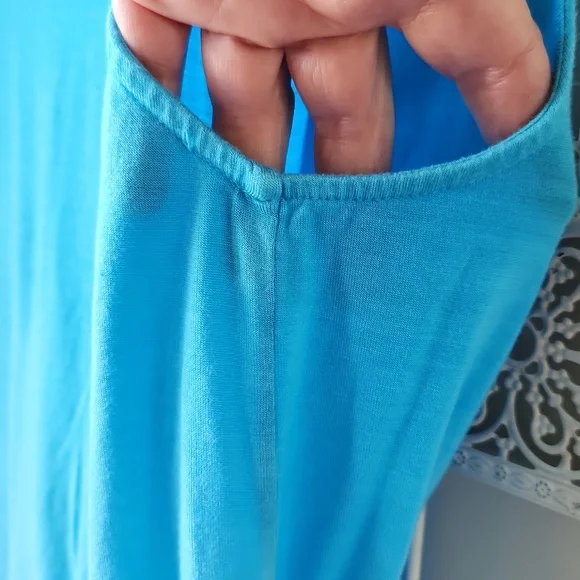 Boston Proper Hombre Sleeveless Top sz‎ M Blue - Picture 9 of 13